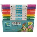 Markery akrylowe dwie koncówki 12 sztuk Markery akrylowe dwie koncówki 12 sztuk