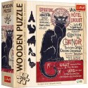 Puzzle drewniane 200 elementów Czarny Kot Theophile Alexandre Steinlen Puzzle drewniane 200 elementów Czarny Kot Theophile Alexandre Steinlen