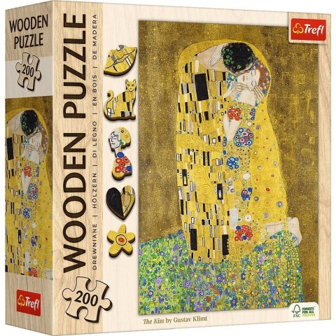 Puzzle drewniane 200 elementów Pocałunek Gustav Klimt Puzzle drewniane 200 elementów Pocałunek Gustav Klimt
