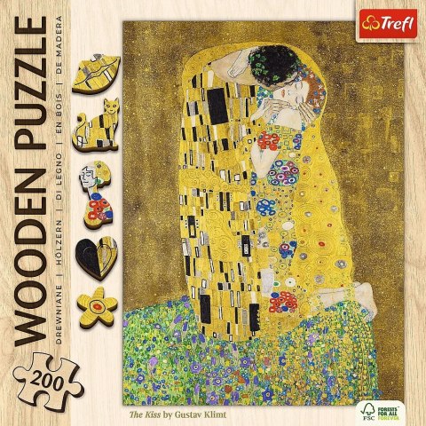 Puzzle drewniane 200 elementów Pocałunek Gustav Klimt Puzzle drewniane 200 elementów Pocałunek Gustav Klimt