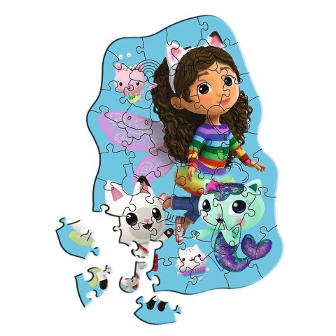 Puzzle drewniane 50 elementów Wesoła Gabby Gabi Puzzle drewniane 50 elementów Wesoła Gabby Gabi