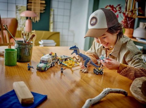 Klocki Jurassic World 76966 Dinomisje: ciężarówka do transportu allozaura Klocki Jurassic World 76966 Dinomisje: ciężarówka do transportu allozaura