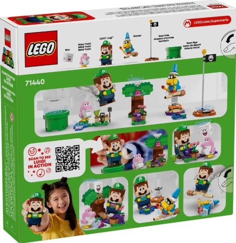 Klocki Super Mario 71440 Przygody z interaktywną figurką LEGO Luigi Klocki Super Mario 71440 Przygody z interaktywną figurką LEGO Luigi