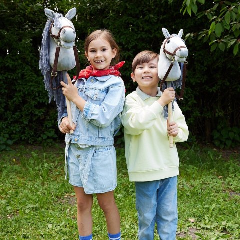 Koń na kiju HOPPIHORSE Hobby Horse A4 szary Koń na kiju HOPPIHORSE Hobby Horse A4 szary