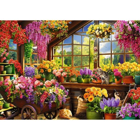 Puzzle 1000 elementów Premium Plus Przygotowania do wiosny Puzzle 1000 elementów Premium Plus Przygotowania do wiosny