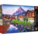 Puzzle 1000 elementów Premium Plus Quality Alpejskie miasteczko, Szwajcaria Puzzle 1000 elementów Premium Plus Quality Alpejskie miasteczko, Szwajcaria