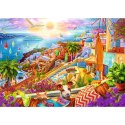 Puzzle 1000 elementów Premium Plus Quality Z wizytą na Santorini Puzzle 1000 elementów Premium Plus Quality Z wizytą na Santorini