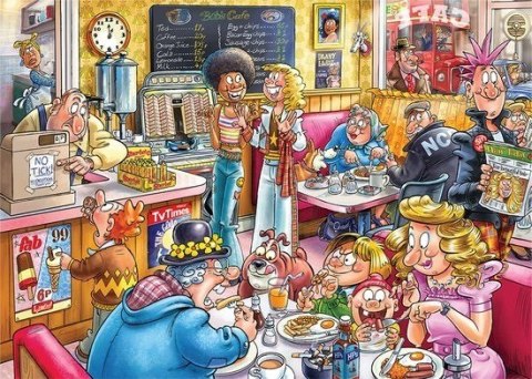Puzzle 1000 elementów Wasgij Kawiarnia Puzzle 1000 elementów Wasgij Kawiarnia