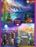 Puzzle 2x500 elementów Wycieczka po Ameryce Puzzle 2x500 elementów Wycieczka po Ameryce