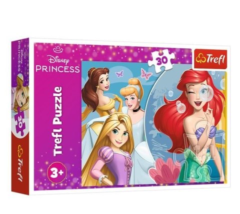 Puzzle 30 elementów Piękny dzień księżniczek Disney Princess Puzzle 30 elementów Piękny dzień księżniczek Disney Princess