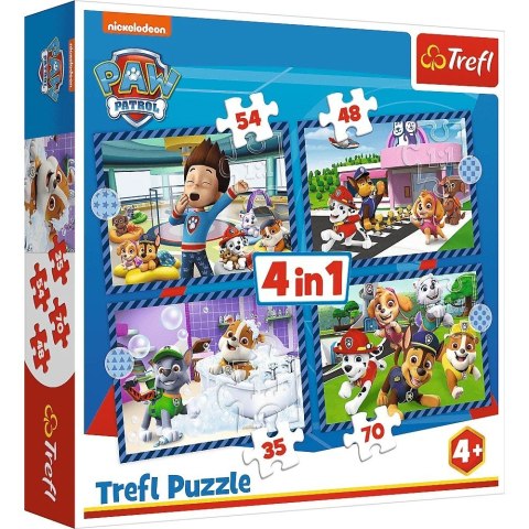 Puzzle 4w1 Psie sprawy Psi Patrol Paw Patrol Puzzle 4w1 Psie sprawy Psi Patrol Paw Patrol