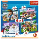 Puzzle 4w1 Psie sprawy Psi Patrol Paw Patrol Puzzle 4w1 Psie sprawy Psi Patrol Paw Patrol