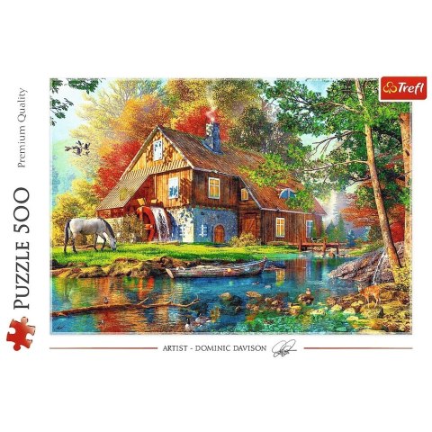 Puzzle 500 elementów Chatka nad rzeką Puzzle 500 elementów Chatka nad rzeką