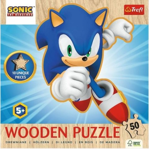 Puzzle drewniane 50 elementów Radosny Sonic Puzzle drewniane 50 elementów Radosny Sonic