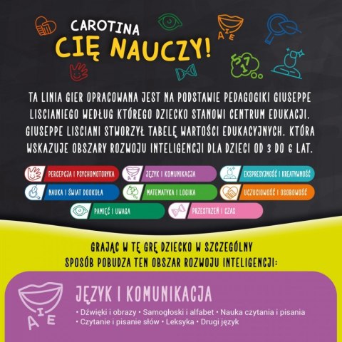 Zestaw Carotina - 10 gier z czytaniem i pisaniem Zestaw Carotina - 10 gier z czytaniem i pisaniem