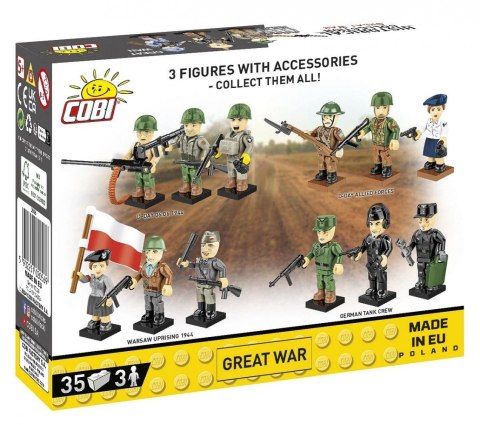 Klocki Great War 3 figurki 35 klocków Klocki Great War 3 figurki 35 klocków