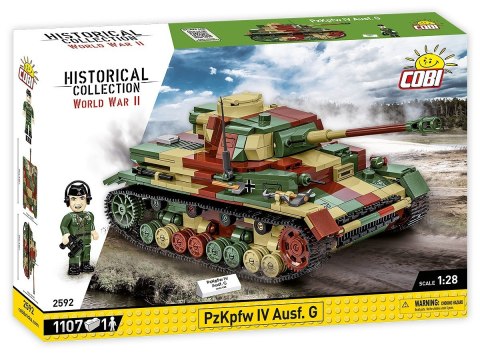 Klocki WWII PZKPFW IV AUSF.G 1107 klocków Klocki WWII PZKPFW IV AUSF.G 1107 klocków