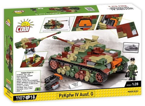 Klocki WWII PZKPFW IV AUSF.G 1107 klocków Klocki WWII PZKPFW IV AUSF.G 1107 klocków