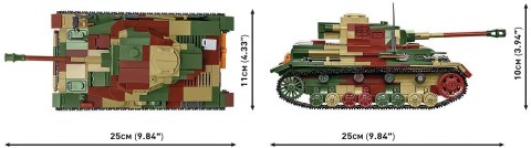 Klocki WWII PZKPFW IV AUSF.G 1107 klocków Klocki WWII PZKPFW IV AUSF.G 1107 klocków
