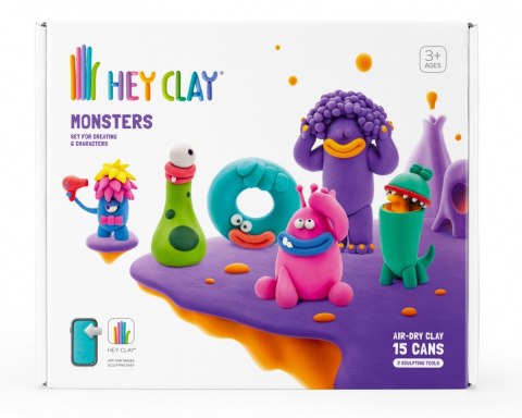 Masa plastyczna Hey Clay Zestaw Potwory Masa plastyczna Hey Clay Zestaw Potwory
