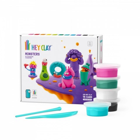Masa plastyczna Hey Clay Zestaw Potwory Masa plastyczna Hey Clay Zestaw Potwory