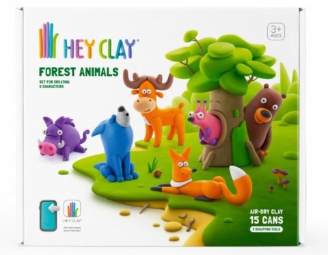 Masa plastyczna Hey Clay Zestaw Zwierzęta leśne Masa plastyczna Hey Clay Zestaw Zwierzęta leśne