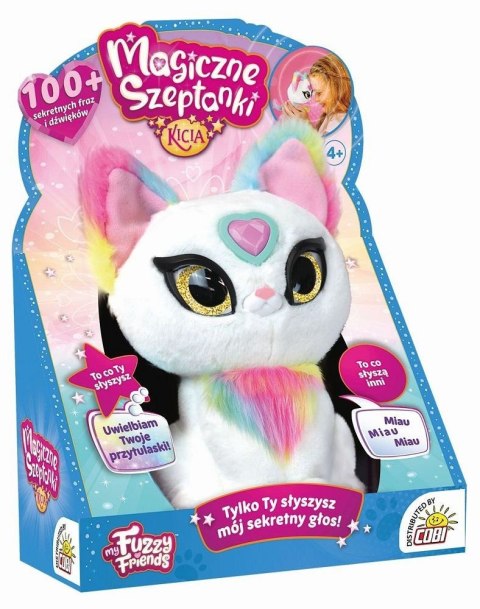 Maskotka interaktywna Magic Whispers Magiczne szeptanki Kicia biała Maskotka interaktywna Magic Whispers Magiczne szeptanki Kicia biała