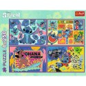 Puzzle 4x250 elementów Niezwykły Stitch Puzzle 4x250 elementów Niezwykły Stitch