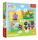 Puzzle 4w1 Poznaj Milo i jego przyjaciół Puzzle 4w1 Poznaj Milo i jego przyjaciół
