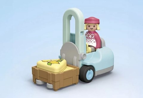 Zestaw z figurkami Junior 71691 Ekologiczny stragan z wózkiem widłowym Zestaw z figurkami Junior 71691 Ekologiczny stragan z wózkiem widłowym