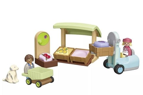Zestaw z figurkami Junior 71691 Ekologiczny stragan z wózkiem widłowym Zestaw z figurkami Junior 71691 Ekologiczny stragan z wózkiem widłowym