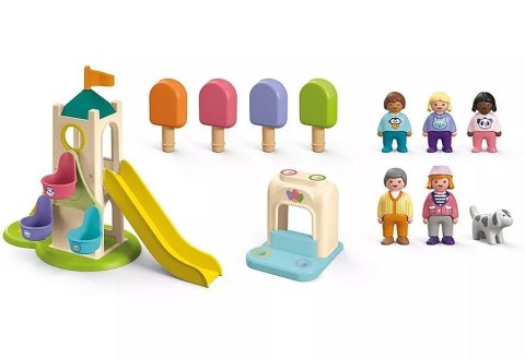 Zestaw z figurkami Junior 71703 Wieża przygód i budka z lodami Zestaw z figurkami Junior 71703 Wieża przygód i budka z lodami