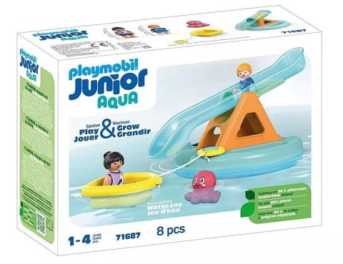 Zestaw z figurkami Junior Aqua 71 687 Pływająca wyspa ze zjeżdżalnią Zestaw z figurkami Junior Aqua 71 687 Pływająca wyspa ze zjeżdżalnią