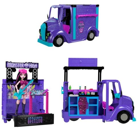 Zestaw z lalką Monster High Koncertowy Food Truck Draculaura Zestaw z lalką Monster High Koncertowy Food Truck Draculaura