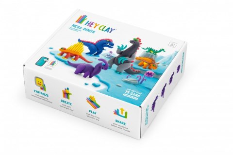 Masa plastyczna Hey Clay Zestaw Mega Dinozaury Masa plastyczna Hey Clay Zestaw Mega Dinozaury