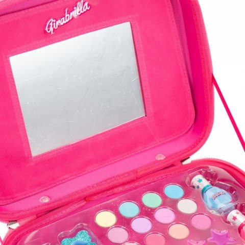 Walizka Make Up Girabrilla różowo-srebrna Walizka Make Up Girabrilla różowo-srebrna