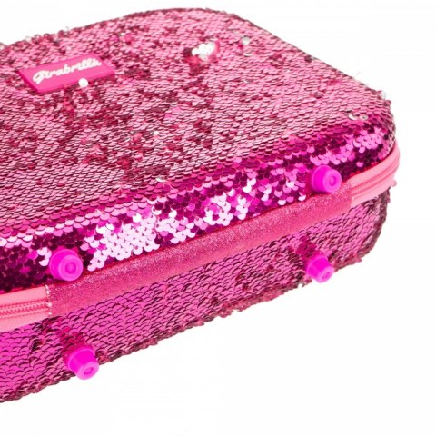 Walizka Make Up Girabrilla różowo-srebrna Walizka Make Up Girabrilla różowo-srebrna