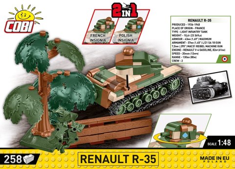 Klocki WWII Renault R-35 258 klocków Klocki WWII Renault R-35 258 klocków