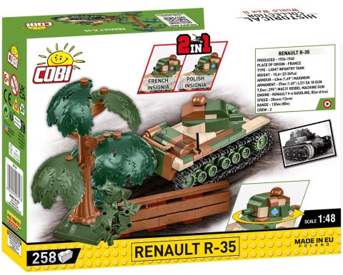 Klocki WWII Renault R-35 258 klocków Klocki WWII Renault R-35 258 klocków