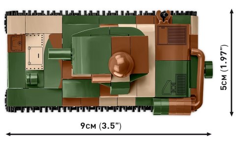 Klocki WWII Renault R-35 258 klocków Klocki WWII Renault R-35 258 klocków