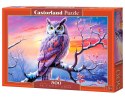 Puzzle 500 elementów Sowa o zachodzie słońca Puzzle 500 elementów Sowa o zachodzie słońca