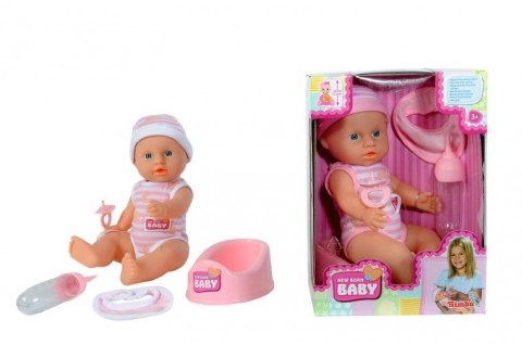 New Born Baby, Lalka Funkcyjna, 30 cm, 2 rodzaje New Born Baby, Lalka Funkcyjna, 30 cm, 2 rodzaje