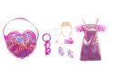 BARBIE Zestaw modowy premium, błyszcząca sukienka BARBIE Zestaw modowy premium, błyszcząca sukienka
