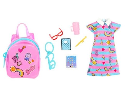 BARBIE Zestaw modowy premium, sukienka paski BARBIE Zestaw modowy premium, sukienka paski
