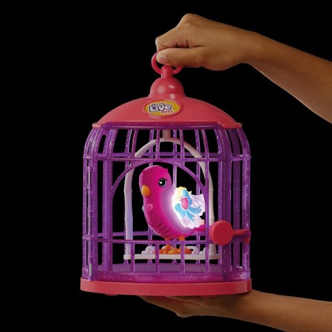 Figurka interaktywna Little Live Pets Ptaszek z klatką Figurka interaktywna Little Live Pets Ptaszek z klatką