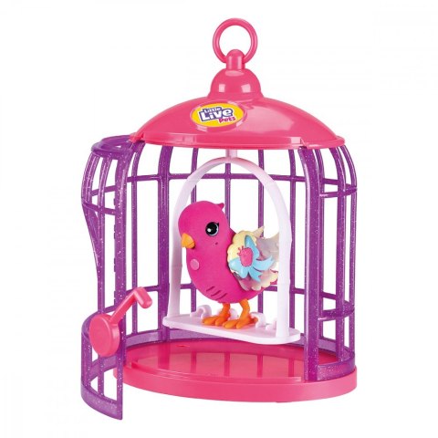 Figurka interaktywna Little Live Pets Ptaszek z klatką Figurka interaktywna Little Live Pets Ptaszek z klatką