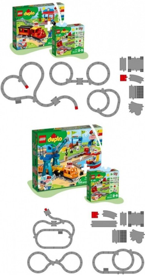 Klocki DUPLO 10882 Tory kolejowe Klocki DUPLO 10882 Tory kolejowe