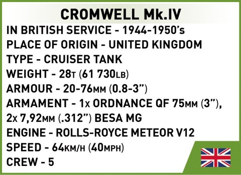 Klocki Historical Collection Cromwell Mk.IV Klocki Historical Collection Cromwell Mk.IV