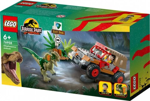 Klocki Jurassic World 76958 Zasadzka na dilofozaura Klocki Jurassic World 76958 Zasadzka na dilofozaura