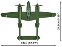 Klocki Lockheed P-38 Lightning 332 klocki Klocki Lockheed P-38 Lightning 332 klocki